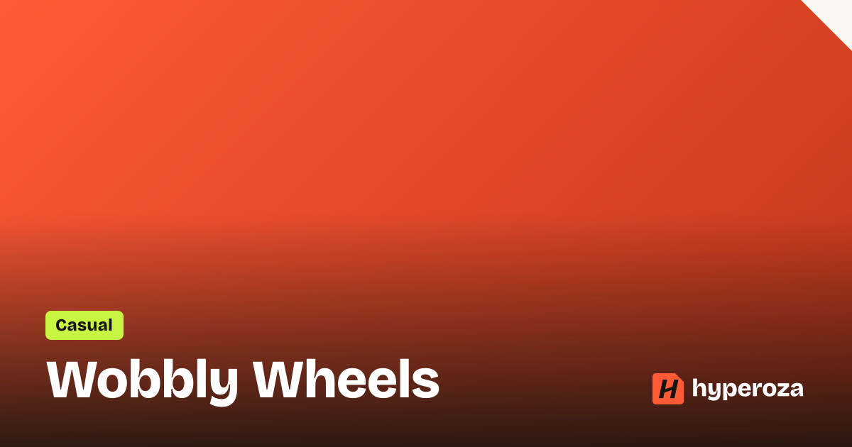 Wobbly Wheels: Free Casual Game Online | Hyperoza