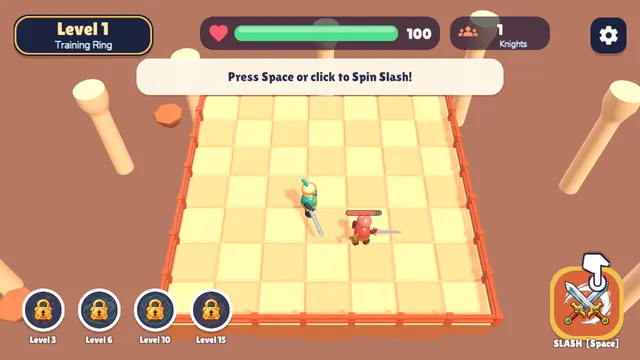 Blade Arena sword clash in the Training Ring