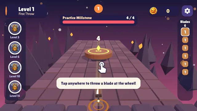 Blade Merge: throwing blades at the Practice Millstone