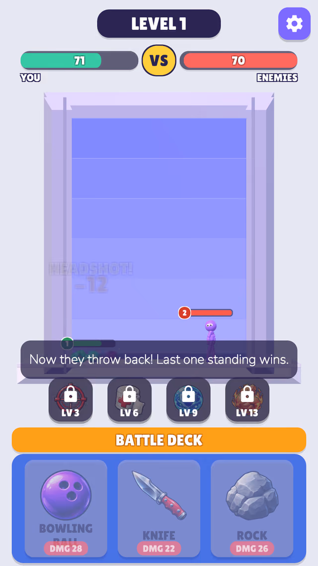 Ledge Knockout: the enemy throws back