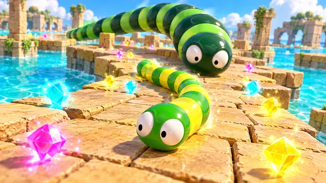 3D Snake io