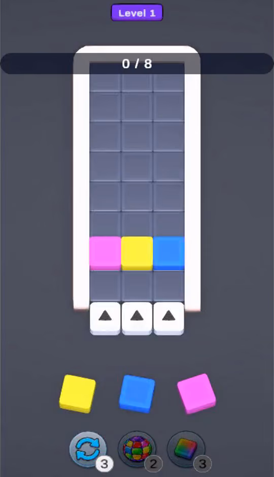 Slide Block: pushing a block in from the bottom