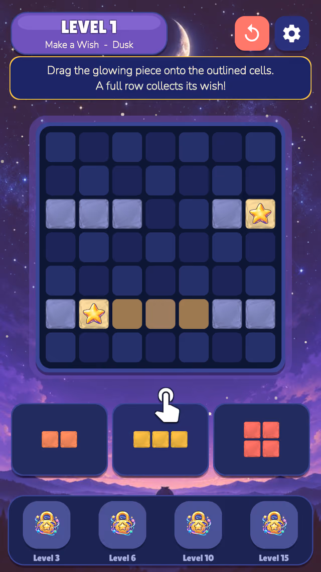 Sum to Eleven: placing a piece in a starred row