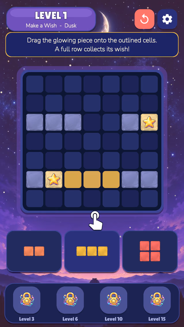 Sum to Eleven: pieces filling the 7x7 board